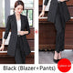 New arrival women plus size long blazer pant/skirt suit temperament 2 piece sets Office lady striped suit comfortable pant suits