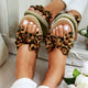 Oeak Leopard Sandals Torridity Sexy 2020 New Fahion Women Slippers Open Toe Casual Shoes Ladies Outdoor Beach  Flops Female