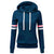 Oversize Hooded Sweatshirt Women Stripe Sweatshirt Long Sleeve Blouse Hooded Pocket Patchwork Pullover Tops Plus size S-5XL