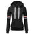 Oversize Hooded Sweatshirt Women Stripe Sweatshirt Long Sleeve Blouse Hooded Pocket Patchwork Pullover Tops Plus size S-5XL