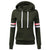 Oversize Hooded Sweatshirt Women Stripe Sweatshirt Long Sleeve Blouse Hooded Pocket Patchwork Pullover Tops Plus size S-5XL