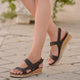 PU Leather Shoes For Women Sandals Casual Summer Shoes Flop Platform Sandals 2020 Ladies Fashion Roma Solid Peep Toe Sandals