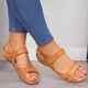 PU Leather Shoes For Women Sandals Casual Summer Shoes Flop Platform Sandals 2020 Ladies Fashion Roma Solid Peep Toe Sandals