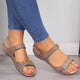 PU Leather Shoes For Women Sandals Casual Summer Shoes Flop Platform Sandals 2020 Ladies Fashion Roma Solid Peep Toe Sandals