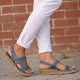 PU Leather Shoes For Women Sandals Casual Summer Shoes Flop Platform Sandals 2020 Ladies Fashion Roma Solid Peep Toe Sandals