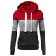 Patchwork Hoodies Sweatshirts Women Casual Pullover Tops  Jumper Hooded Sweatshirt Female Hoodie Sudadera Plus Size S-5XL
