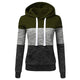 Patchwork Hoodies Sweatshirts Women Casual Pullover Tops  Jumper Hooded Sweatshirt Female Hoodie Sudadera Plus Size S-5XL