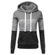 Patchwork Hoodies Sweatshirts Women Casual Pullover Tops  Jumper Hooded Sweatshirt Female Hoodie Sudadera Plus Size S-5XL