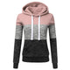 Patchwork Hoodies Sweatshirts Women Casual Pullover Tops  Jumper Hooded Sweatshirt Female Hoodie Sudadera Plus Size S-5XL