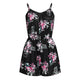 Playsuit Women Summer 2020 Plus Size Print Sleeveless V-Neck Rompers Ruched Jumpsuits Rompers Overalls Short Jumpsuit Female