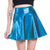 Pleated A-Line Mini Skirt Women Casual Fashion Shiny Metallic Flared Skirts for Women Faux Leather Pleated Skirt for girls 2020