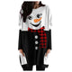 Plus Size Christmas Elk Print Tops Tee Women Sleeve T-shirt Casual Female Long Sleeve T Shirt 2020 New Christmas Top Home Wear