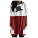 Plus Size Christmas Elk Print Tops Tee Women Sleeve T-shirt Casual Female Long Sleeve T Shirt 2020 New Christmas Top Home Wear