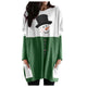 Plus Size Christmas Elk Print Tops Tee Women Sleeve T-shirt Casual Female Long Sleeve T Shirt 2020 New Christmas Top Home Wear