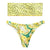Red Bandeau Bikini Set Swimwear Women High Leg Bikinis 2020 Mujer Swimsuit Watermelon print Biquini Swimming suit for Women