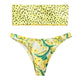 Red Bandeau Bikini Set Swimwear Women High Leg Bikinis 2020 Mujer Swimsuit Watermelon print Biquini Swimming suit for Women