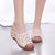 SAGACE 2019 Women's Slippers Fashion Casual Hollow Out Slippers Women High Heels Thick Platforms Shoes Slippers flip flops women