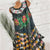 SAGACE Summer Dress women's Large Size Casual Sleeveless Fashion women's Beach O-neck Retro Printed Vest Casual Dress