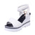 SAGACE  Women Thick Bottom Sandals Wedges Sandals Shoes For Women Fashion Women Summer Wedge Heel Open Toe Buckle Strap Sandals