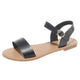SAGACE Women's Sandals Solid Color PU Leather Sandals Women Fashion Rome Style Summer Women Shoes Women Shoes 2019 Sandals941024