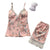 Separate 2pcs Lace Sleepwear Women Beach Dress Lingerie Night Short Sleeveless Ladies Satin Nightgown Through La Sleepwear