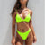 Sexy Bikinis 2020 Mujer Padded Yellow Micro Bikini Set Candy Color Two Piece Brazilian Swimsuit Bathing Suit Women Swimwear #N