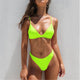 Sexy Bikinis 2020 Mujer Padded Yellow Micro Bikini Set Candy Color Two Piece Brazilian Swimsuit Bathing Suit Women Swimwear #N