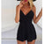 Sexy Playsuit Women Sleeveless Bodycon Black Elegant Jumpsuit Ladies Summer Romper Womens V-Neck Beach Jumpsuits Overall #YL