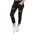 Skinny pant capri Women Sexy Holes Pencil sweapant Summer Female High Waist Casual Trouser Stretch Ripped Jean PlusSize