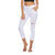 Skinny pant capri Women Sexy Holes Pencil sweapant Summer Female High Waist Casual Trouser Stretch Ripped Jean PlusSize