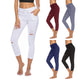 Skinny pant capri Women Sexy Holes Pencil sweapant Summer Female High Waist Casual Trouser Stretch Ripped Jean PlusSize