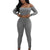 Slash neck 2 Piece Clothing Set Women Long sleeve Crop Top And Pants Suit ladies Sexy Leisure Two Piece Bodycon Tracksuit EY11