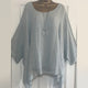 Solid Batwing Sleeve Summer Blouses 4XL 5XL Loose Plus Size Women Tunic Casual O-Neck Long Sleeve Blouse Anomalistic Tee Shirts