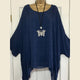 Solid Batwing Sleeve Summer Blouses 4XL 5XL Loose Plus Size Women Tunic Casual O-Neck Long Sleeve Blouse Anomalistic Tee Shirts