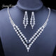 StoneFans Wedding Crystal Bridal Jewelry Sets Bijoux Mariage Women RED BLUE PEARL Rhinestone Bridal Necklace Jewellery Set