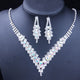 StoneFans Wedding Crystal Bridal Jewelry Sets Bijoux Mariage Women RED BLUE PEARL Rhinestone Bridal Necklace Jewellery Set