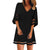 Summer Dress 2019 Women Solid Color Casual Loose Mini Dress V Neck Short Sleeve Dresses Simple Beach Dresses Ropa Mujer