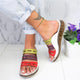 Summer Women Slippers RomeRetro Three-color Casual Shoes Thick Bottom Open Toe Sandals Slip On Slides fast shipping