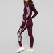 Tracksuit Women Sportwear Winter Women Suit LOVE Hoodies Printed Sports Shirt + Trousers Casual Zipper Long-sleeved Shirt