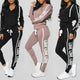 Tracksuit Women Sportwear Winter Women Suit LOVE Hoodies Printed Sports Shirt + Trousers Casual Zipper Long-sleeved Shirt