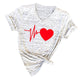 Tshirt Women Plus Size Print V Neck Short Sleeve Loose T Shirt Camiseta Mujer T-shirts Women T Shirts Camisetas Verano Mujer