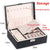 WE New Double-Layer High Capacity Leather Jewellery Box Ear Stud Earrings Ornament Storage Box Multi-Function Large Jewelry Box