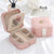 WE New Double-Layer High Capacity Leather Jewellery Box Ear Stud Earrings Ornament Storage Box Multi-Function Large Jewelry Box