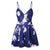 Womail bodysuit Women Summer Casual  Printing Off Shoulder Sleeveless Rompers Jumpsuit Playsuit new  2020  M4