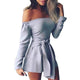 Womail bodysuit Women Summer Fashion Female Playsuit Off Shoulder Long Sleeve Overalls Shorts Rompers Jumpsuit fashion2019 M515