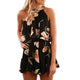 Womail bodysuit Women Summer Fashion Halter Sleeveless Sexy Print  Mini Beach Sundress Shorts Jumpsuits Holiday 2019 A26