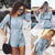 Womail bodysuit Women Summer Holiday Casual Mini Playsuit Ladies Jumpsuit Summer Beach Short Jumpsuit new  2020  M4