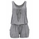 Womail bodysuit Women Summer Sleeveless Bandage Jumpsuits Vest Top Casual Playsuit Short Beach new fashion  2020  M23