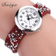 Women Bracelet Quartz Wristwatch Rhinestone Clock Ladies Dress Gift Watches montre homme wall clock modern design sticker 30