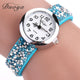 Women Bracelet Quartz Wristwatch Rhinestone Clock Ladies Dress Gift Watches montre homme wall clock modern design sticker 30